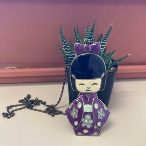 Japanese Kokeshi Doll Necklace 💖